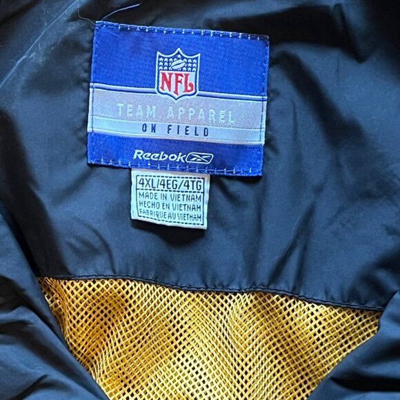 10 signatures 70s  NFL Steelers  4XL Team Jacket Black/Gold Football Fan Collect - Picture 3 of 14